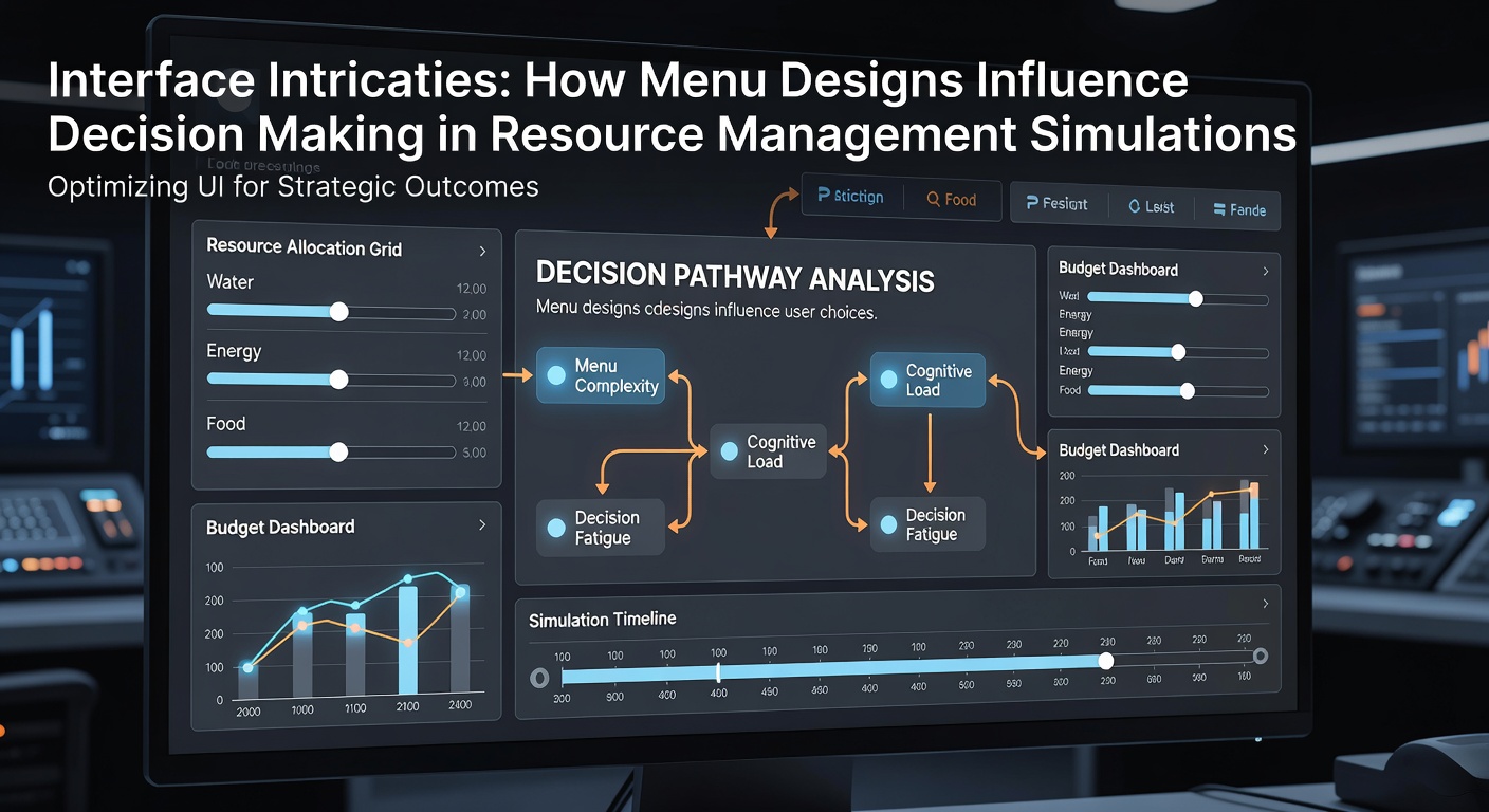 Detailed view of a resource management simulation interface showing nested menus for production chains and inventory tracking