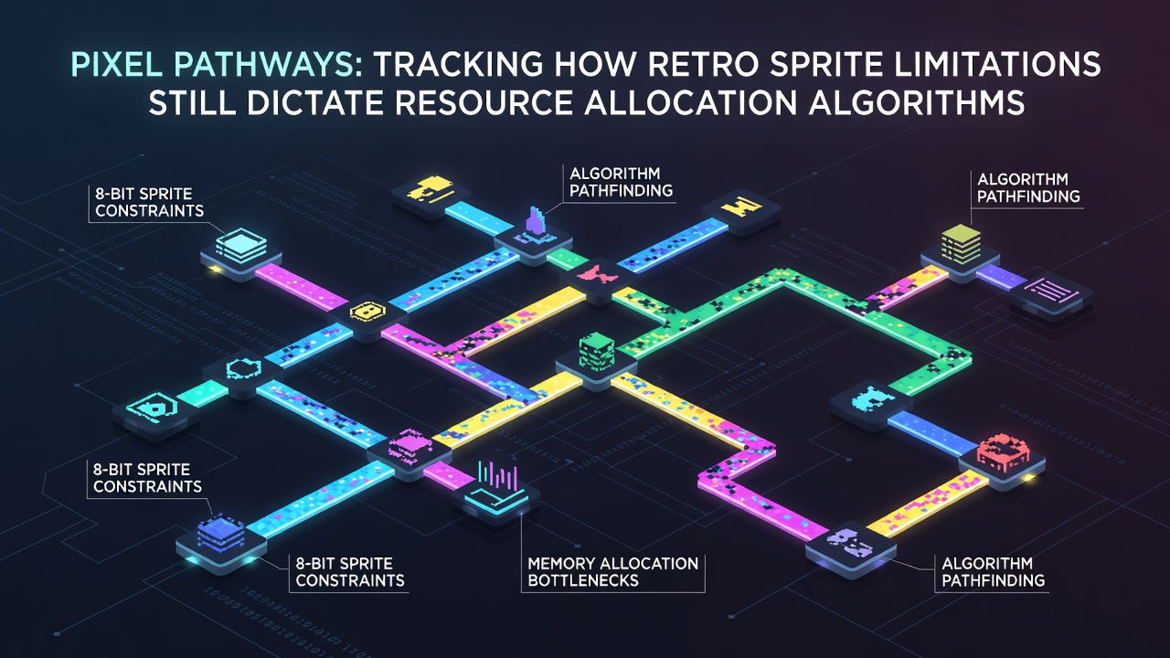 Flowchart of resource allocation algorithm mapping retro sprite grids to current multi-platform memory blocks